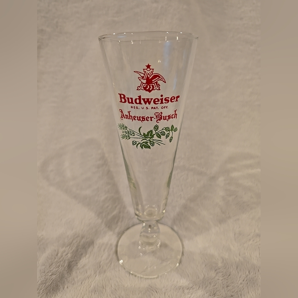 Vintage 1950s Budweiser Pilsner Glass